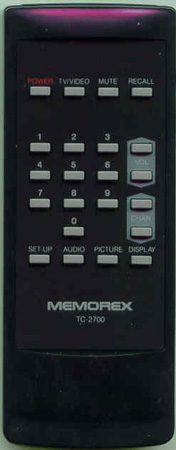 MEMOREX 105-172F TC2700 Genuine  OEM original Remote