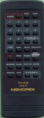 MEMOREX 11229291 Genuine OEM original Remote