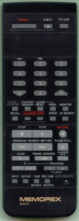 MEMOREX 11231222 SM670 Genuine  OEM original Remote