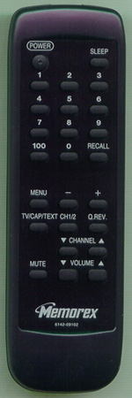 MEMOREX 6142-09102 Genuine  OEM original Remote