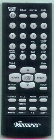 MEMOREX HS-R641PB-BLK-320 Genuine  OEM original Remote