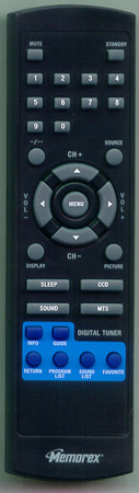 MEMOREX HS-Y3719-BLK-320 Genuine  OEM original Remote