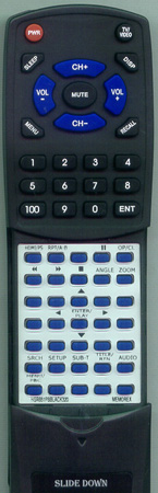 MEMOREX HS-R651PBBLACK-320 replacement Redi Remote