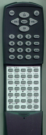 MEMOREX RC-1730 RC1730 replacement Redi Remote