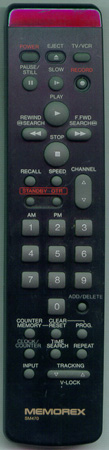 MEMOREX ZA0344 VSQS1036 Genuine  OEM original Remote