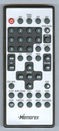 MEMOREX 0861-001000-10100 Genuine OEM original Remote