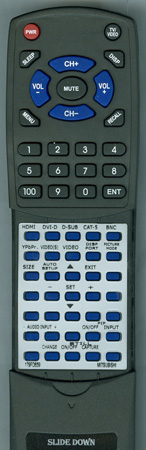 MITSUBISHI 179FD659 DM115 replacement Redi Remote