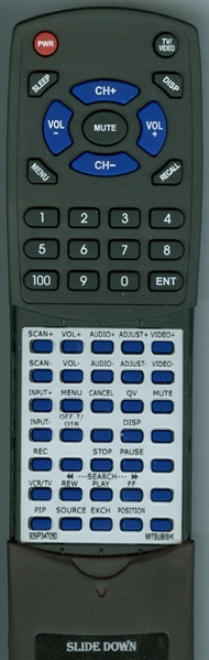 MITSUBISHI 939P347050 939P347A50 replacement Redi Remote