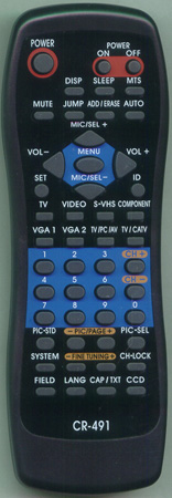 MONIVISION DM6952KF CR491 Genuine  OEM original Remote