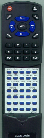 MONIVISION CT-1870 CT1870 replacement Redi Remote