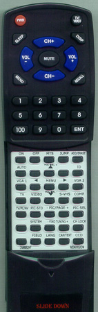 MONIVISION DM6952KF CR491 replacement Redi Remote