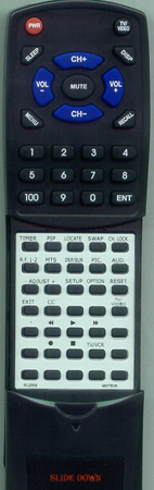 MOTEVA RC2002 RC2002 replacement Redi Remote