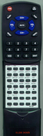 MOTEVA RC3001 RC3001 replacement Redi Remote