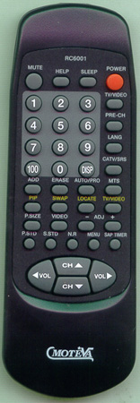 MOTEVA RC6001 Genuine  OEM original Remote