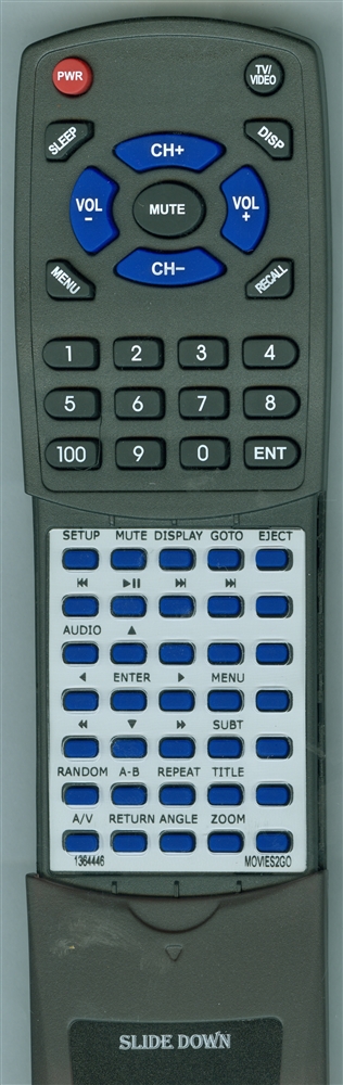 MOVIES2GO 1364446 replacement Redi Remote