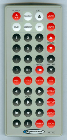 MYRON & DAVIS ART100V2 ART100 Genuine OEM original Remote