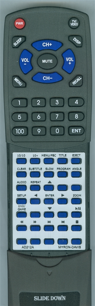 MYRON & DAVIS AD212A replacement Redi Remote