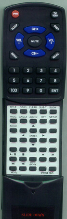 MYRON & DAVIS ART170 ADVD-170 replacement Redi Remote