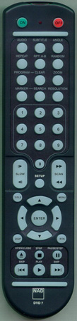 NAD 30-15850-00 DVD7 Genuine OEM original Remote