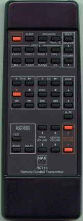 NAD RC-716 Genuine  OEM original Remote