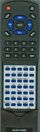 NAD RC-SR6 SR6 replacement Redi Remote