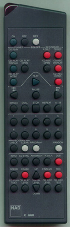 NAD RC-C660 C660 Genuine  OEM original Remote