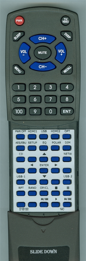 NAD 30-16510-00 M50 replacement Redi Remote