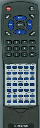 NAD RC-SR8 SR8 replacement Redi Remote