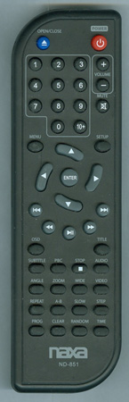 NAXA ND851 ND851 Genuine  OEM original Remote