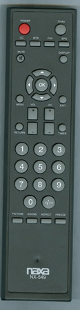 NAXA NX549 NX549 Genuine  OEM original Remote