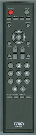 NAXA NX559 NX559 Genuine  OEM original Remote