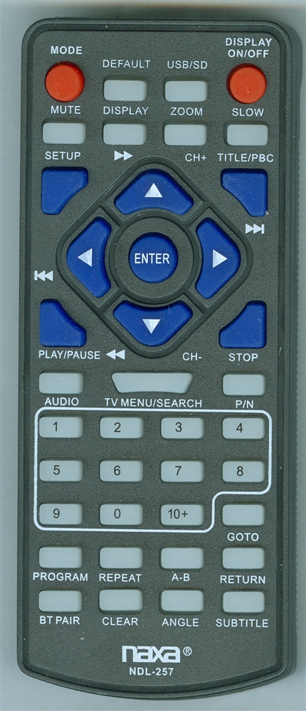 NAXA NDL257 Genuine OEM original Remote