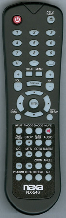 NAXA NX546 NX-546 Genuine  OEM original Remote