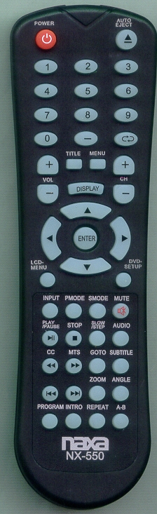 NAXA NX550 GREY NX-550 Genuine  OEM original Remote