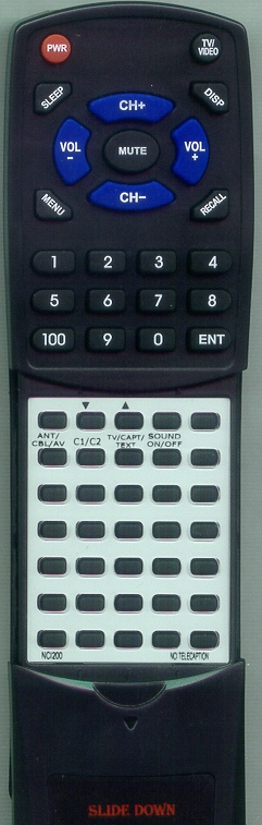 NCI TELECAPTION NCI200 replacement Redi Remote