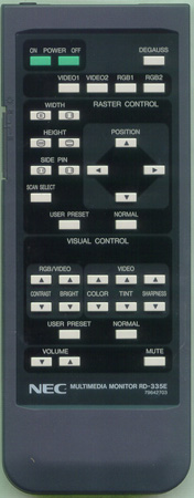 NEC 79642703 RD335E Genuine  OEM original Remote