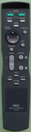 NEC 79646721 RD337E Genuine  OEM original Remote