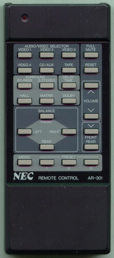 NEC 79799370 AR301 Refurbished Genuine OEM Original Remote