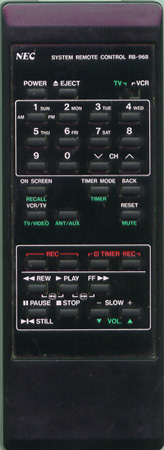 NEC 79799579 RB968 Genuine  OEM original Remote