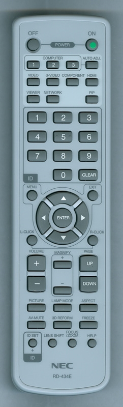 NEC 7N900811 RD-434E Genuine OEM original Remote