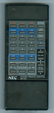NEC AVR700E AR701 Genuine  OEM original Remote