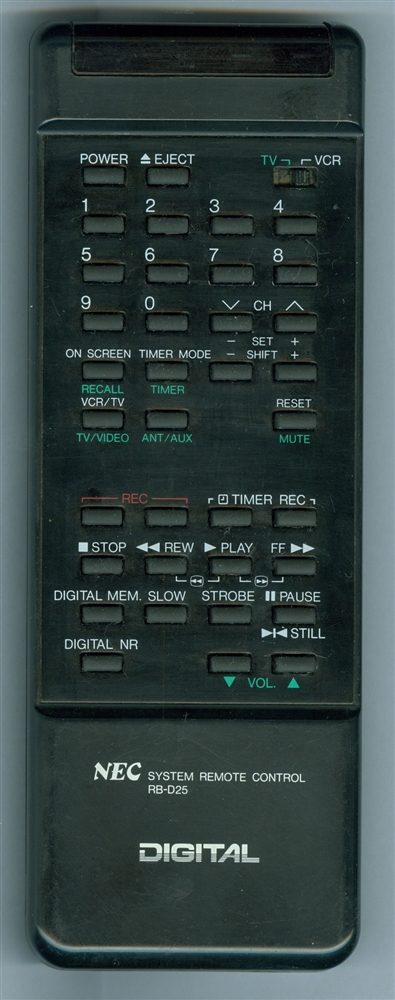 NEC RB-D25 RBD25 Refurbished Genuine OEM Original Remote