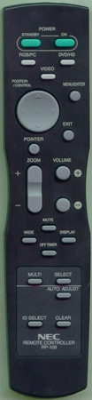 NEC RMT-PX03 RP109 Genuine  OEM original Remote