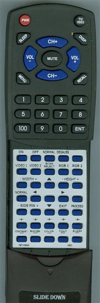 NEC 79TH0543 RD336E replacement Redi Remote