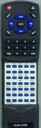 NEC PK11V005100 L234GCN2 replacement Redi Remote