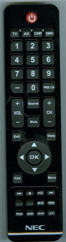 NEC 398GR10BENE00C Genuine OEM original Remote