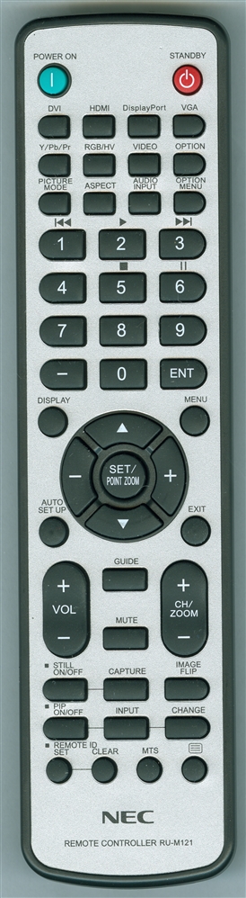 NEC 398GR8SW1NENEH RU-M121 Genuine OEM Original Remote