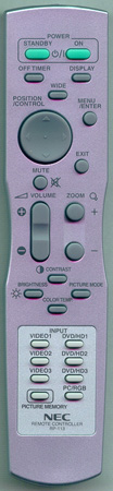 NEC 3S120213 RP-113 Genuine OEM original Remote