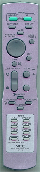 NEC 3S120213 RP-113 Refurbished Genuine OEM Original Remote