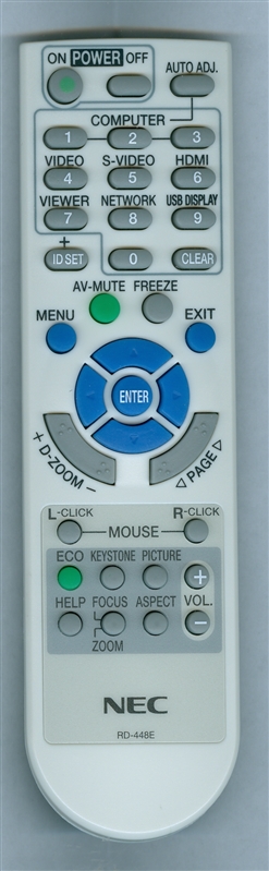 NEC 7N900923 RD-448E Genuine OEM original Remote